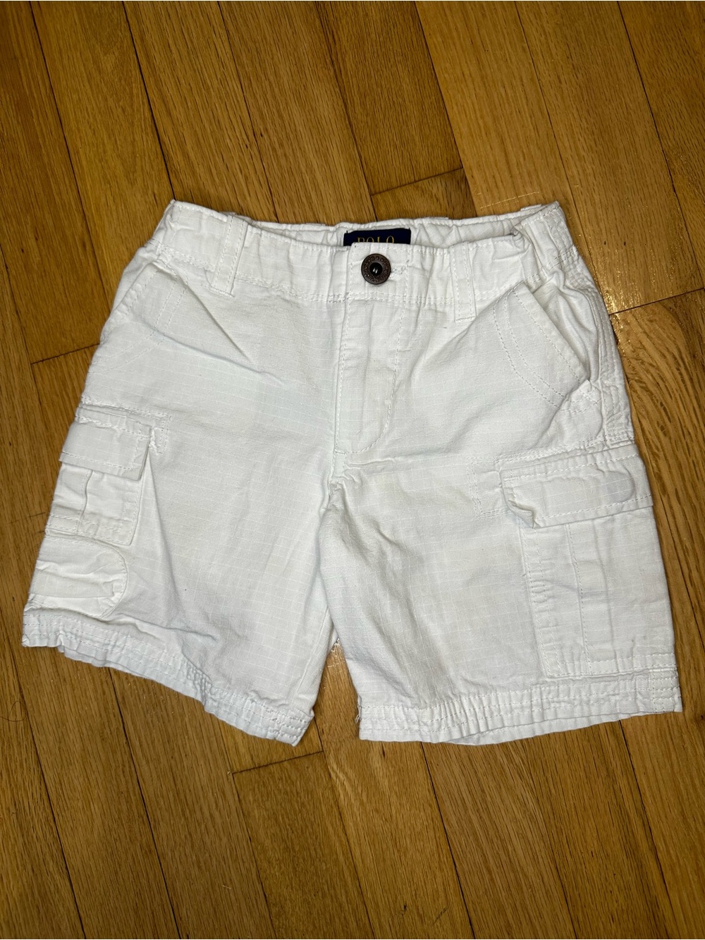 Polo by Ralph Lauren White Cargo Shorts for Kids 4T